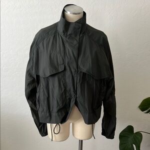 Athleta Dark Green Windbreaker Lightweight Fit